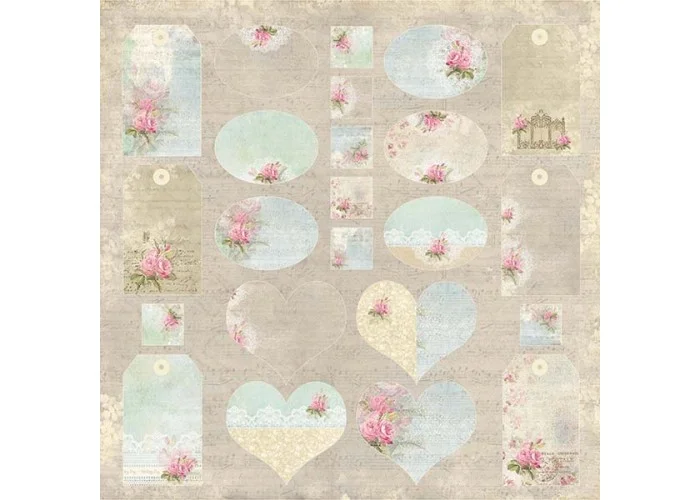 Χαρτόνι Scrapbooking Wedding Garden 30cm x30cm 250gr WG07