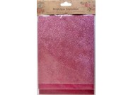 Χαρτί glitter ροζ 6τεμ 18x15cm Χαρτί glitter ροζ 6τεμ 18x15cm