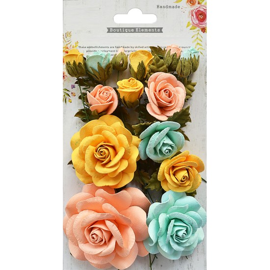 Χειροποίητα Τριαντάφυλλα Rosalind Με Μπουμπούκια Pastel Palette 21τεμ Χειροποίητα Τριαντάφυλλα Rosalind Με Μπουμπούκια Pastel Palette 21τεμ
