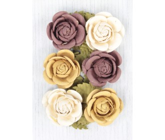 Χειροποίητα τριαντάφυλλα γήινα χρ. 6τεμ Χειροποίητα τριαντάφυλλα γήινα χρ. 6τεμ