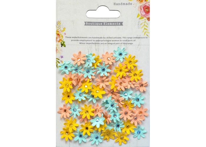 Χειροποίητα Λουλούδια Micro Jewlled Με Στρας Pastel Palette 60τεμ Χειροποίητα Λουλούδια Micro Jewlled Με Στρας Pastel Palette 60τεμ