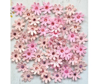 Χειροποίητα Λουλούδια Micro Jewlled Με Στρας Pearl Pink 60τεμ Χειροποίητα Λουλούδια Micro Jewlled Με Στρας Pearl Pink 60τεμ