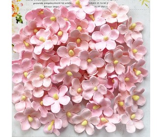 Χειροποίητα Λουλούδια Paula Pearl Pink 60τεμ