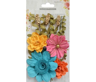 Σετ Χειροποίητα Λουλούδια Camila Vivid Palette 16τεμ Σετ Χειροποίητα Λουλούδια Camila Vivid Palette 16τεμ