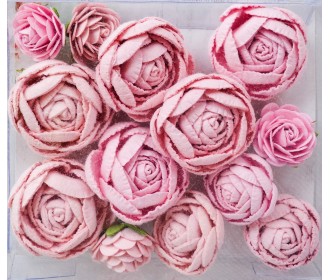 Χειροποίητα English Roses ροζ 13τεμ Χειροποίητα English Roses ροζ 13τεμ