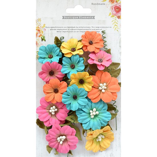 Χειροποίητα Λουλούδια Fiorella Vivid Palette 25τεμ Χειροποίητα Λουλούδια Fiorella Vivid Palette 25τεμ
