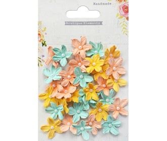 Χειροποίητα Λουλούδια Pearl Petites Με Πέρλα ,Pastel Palette 32τεμ