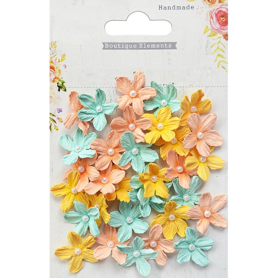 Χειροποίητα Λουλούδια Pearl Petites Με Πέρλα ,Pastel Palette 32τεμ