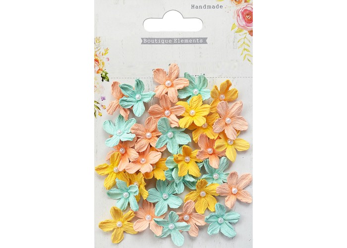 Χειροποίητα Λουλούδια Pearl Petites Με Πέρλα ,Pastel Palette 32τεμ