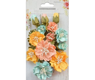 Σετ Χειροποίητα Λουλούδια Natalie Pastel Palette  20τεμ Σετ Χειροποίητα Λουλούδια Natalie Pastel Palette  20τεμ