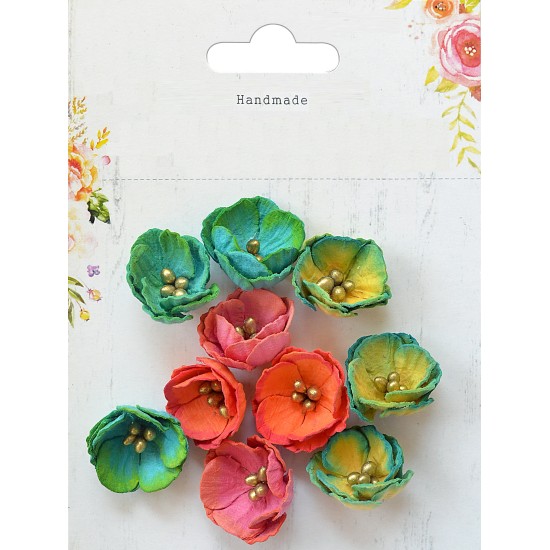 Χειροποίητα Λουλούδια Daisies Vivid Palette 10τεμ