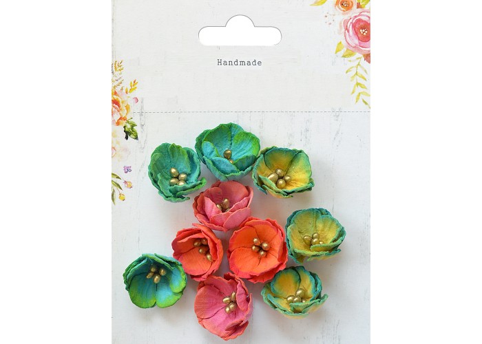 Χειροποίητα Λουλούδια Daisies Vivid Palette 10τεμ