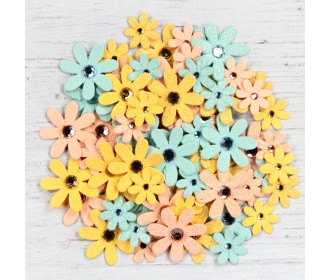 Χειροποίητα λουλούδια Sparkle Florettes Pastel Palette 80τεμ