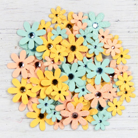 Χειροποίητα λουλούδια Sparkle Florettes Pastel Palette 80τεμ Χειροποίητα λουλούδια Sparkle Florettes Pastel Palette 80τεμ