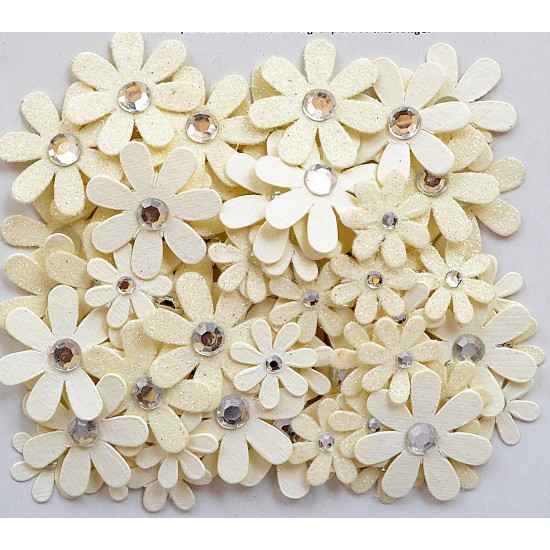Χειροποίητα λουλούδια Sparkle Florettes Moon Light 80τεμ Χειροποίητα λουλούδια Sparkle Florettes Moon Light 80τεμ
