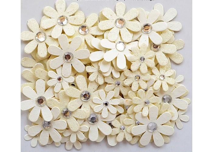 Χειροποίητα λουλούδια Sparkle Florettes Moon Light 80τεμ Χειροποίητα λουλούδια Sparkle Florettes Moon Light 80τεμ