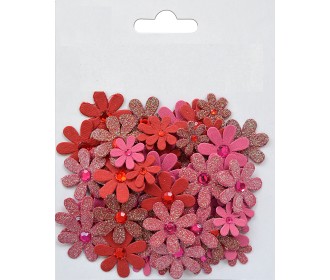 Χειροποίητα λουλούδια Sparkle Florettes  Candy Mix 80τεμ Χειροποίητα λουλούδια Sparkle Florettes  Candy Mix 80τεμ
