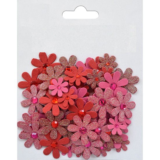 Χειροποίητα λουλούδια Sparkle Florettes Candy Mix 80τεμ Χειροποίητα λουλούδια Sparkle Florettes Candy Mix 80τεμ