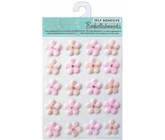 Χειροποίητα Λουλούδια με στρασάκι Daisies Raspberry Ice  20τεμ Χειροποίητα Λουλούδια με στρασάκι Daisies Raspberry Ice  20τεμ