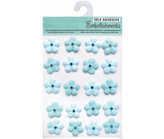 Χειροποίητα Λουλούδια με στρασάκι Daisies Blue 20τεμ Χειροποίητα Λουλούδια με στρασάκι Daisies Blue 20τεμ