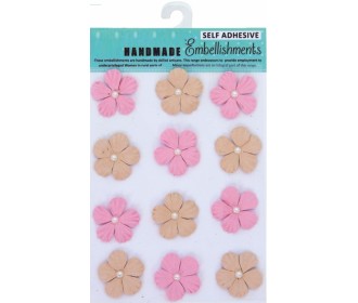 Αυτοκόλλητα Χειροποίητα Λουλούδια αυτοκόλλητα Με πέρλα 12τεμ Αυτοκόλλητα Χειροποίητα Λουλούδια αυτοκόλλητα Με πέρλα 12τεμ