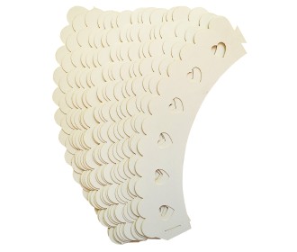 Cup Cake Wrapper καρδιά 4.3x20cm Cream 20τεμ Cup Cake Wrapper καρδιά 4.3x20cm Cream 20τεμ