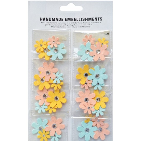 Χειροποίητα Λουλούδια Sparkle Florettes παστέλ 32τεμ Χειροποίητα Λουλούδια Sparkle Florettes παστέλ 32τεμ
