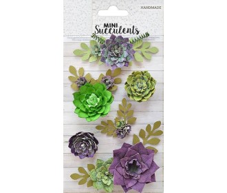 Χειροποίητα Λουλούδια Κάκτοι 7τεμ