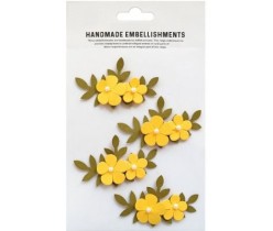 Αυτοκόλλητα Χειροποίητα Λουλούδια Pearly Bluma Sunglow 4τεμ Αυτοκόλλητα Χειροποίητα Λουλούδια Pearly Bluma Sunglow 4τεμ