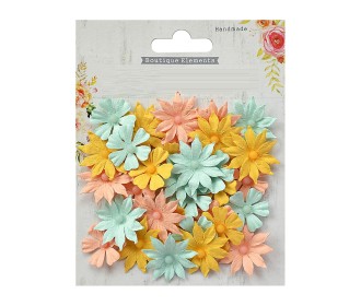 Χειροποίητα λουλούδια  Pastel Palette 32τεμ