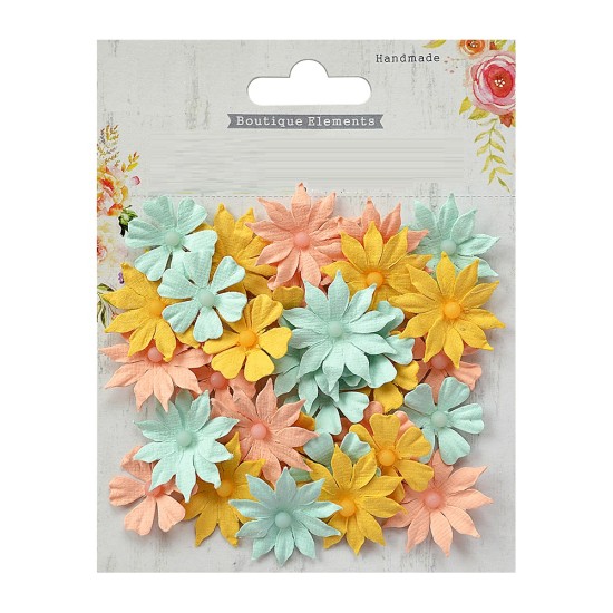 Χειροποίητα λουλούδια  Pastel Palette 32τεμ