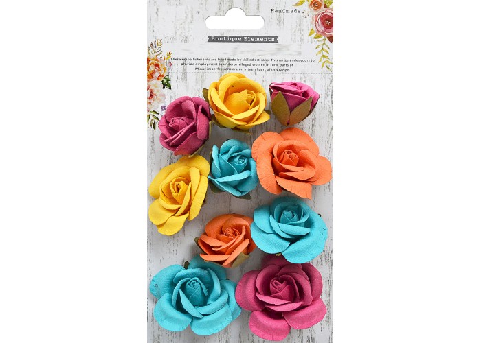 Χειροποίητα Τριαντάφυλλα Joanna Vivid Palette 10τεμ