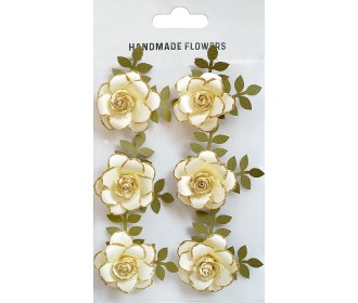 Χειροποίητα τριαντάφυλλα με glitter Amor Mio 6τεμ