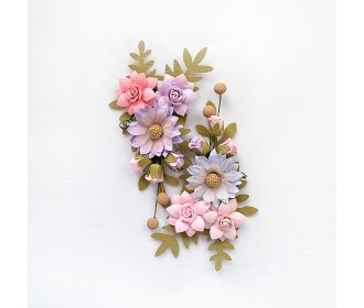  Χειροποίητα λουλούδια σύνθεση Fairy Sparkle 2τεμ