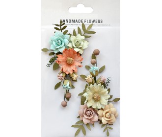 Χειροποίητα λουλούδια σύνθεση Woodland Stories 2τεμ