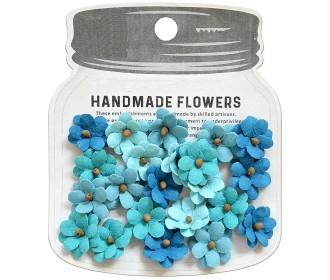 Χειροποίητα Λουλούδια Aqua Medley 22τεμ