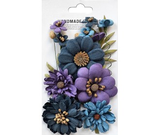 Σετ χειροποίητα λουλούδια Purple Passion 12τεμ