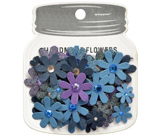 Χειροποίητα λουλούδια Sparkle Florettes Purple Passion 60τεμ