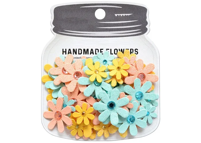 Χειροποίητα λουλούδια Sparkle Florettes Sunshine And Lemonade 60τεμ