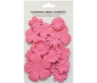 Αυτοκόλλητα Χειροποίητα Λουλούδια Rosy Delight 15τεμ Αυτοκόλλητα Χειροποίητα Λουλούδια Rosy Delight 15τεμ