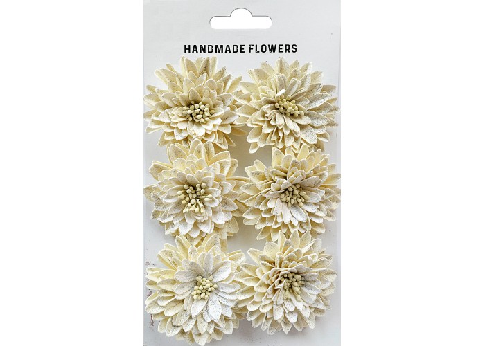 Χειροποίητα Χρυσάνθεμα Nancy Shabby Chic Bouquet 6τεμ