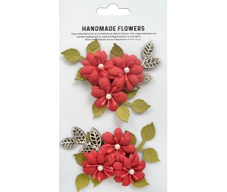 Χειροποίητα Λουλούδια Gianna Poppies And Roses 2σετ Χειροποίητα Λουλούδια Gianna Poppies And Roses 2σετ