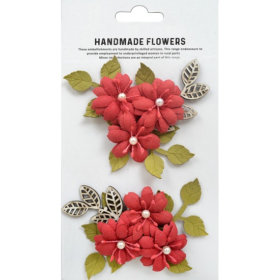 Χειροποίητα Λουλούδια Gianna Poppies And Roses 2σετ Χειροποίητα Λουλούδια Gianna Poppies And Roses 2σετ