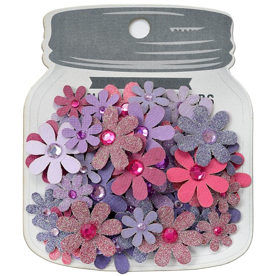 Χειροποίητα λουλούδια Sparkle Florettes Birds And Berries 60τεμ