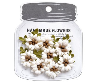 Χειροποίητα λουλούδια Shabby Chic Bouquet 8TEM 