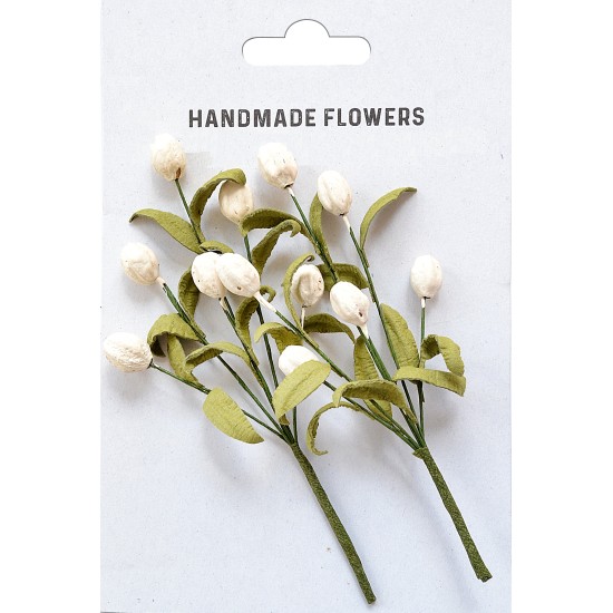 Χειροποίητα μπουκέτα λουλούδια Τουλίπες Shabby Chic Bouquet 2τεμ