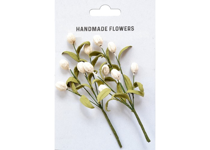 Χειροποίητα μπουκέτα λουλούδια Τουλίπες Shabby Chic Bouquet 2τεμ