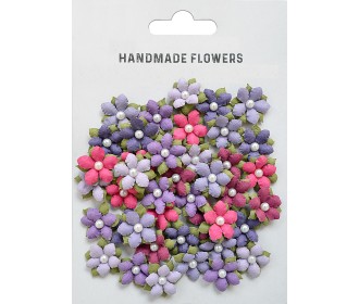 Μικρά χειροποίητα λουλούδια με πέρλα ,Birds And Berries 40τεμ 