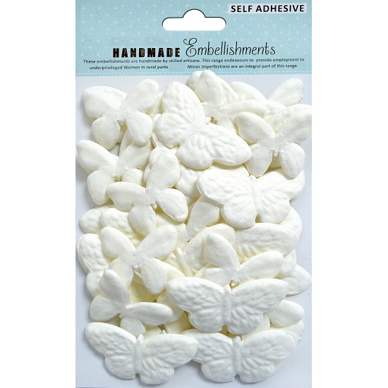 Αυτοκόλλητες Χειροποίητες πεταλούδες Flutter Shabby Chic Bouquet 36τεμ Αυτοκόλλητες Χειροποίητες πεταλούδες Flutter Shabby Chic Bouquet 36τεμ
