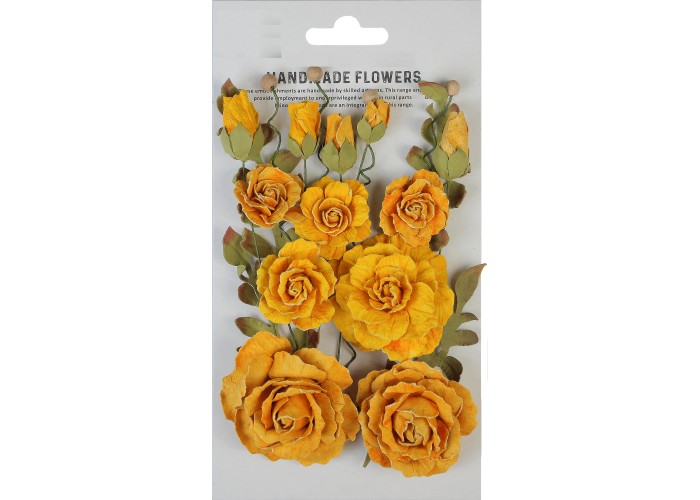 Χειροποίητα λουλούδια Eleanor Honey Apricot 20τεμ Χειροποίητα λουλούδια Eleanor Honey Apricot 20τεμ